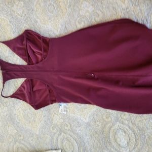 Maroon cocktail dress